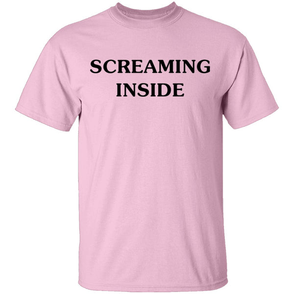 Screaming Inside T-Shirt CustomCat