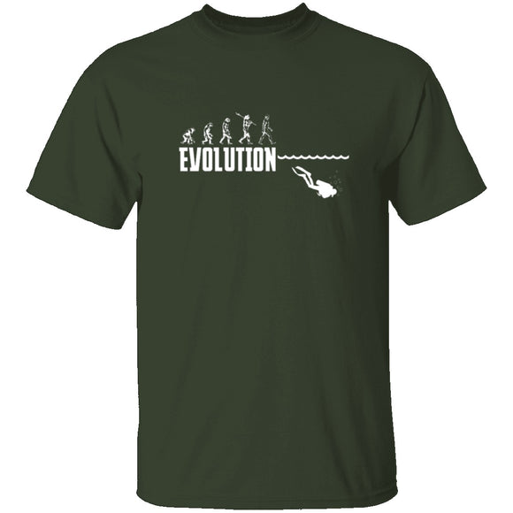 Scuba Evolution T-Shirt CustomCat