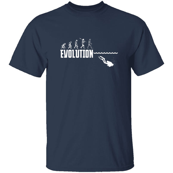 Scuba Evolution T-Shirt CustomCat