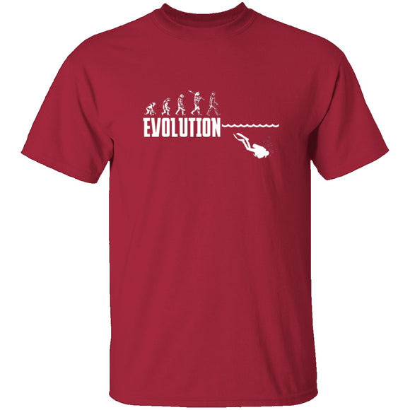Scuba Evolution T-Shirt CustomCat