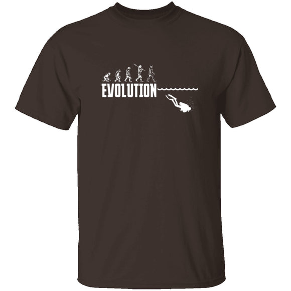 Scuba Evolution T-Shirt CustomCat