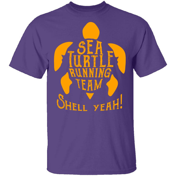 Sea Turtle Running Team T-Shirt CustomCat