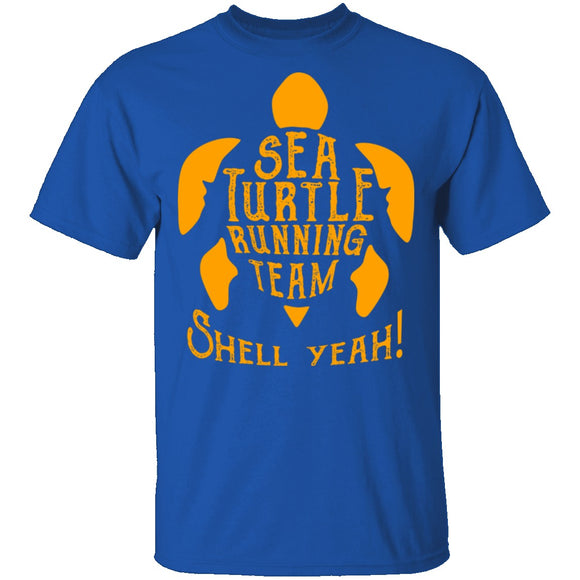 Sea Turtle Running Team T-Shirt CustomCat