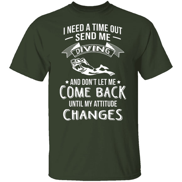 Send Me Diving T-Shirt CustomCat
