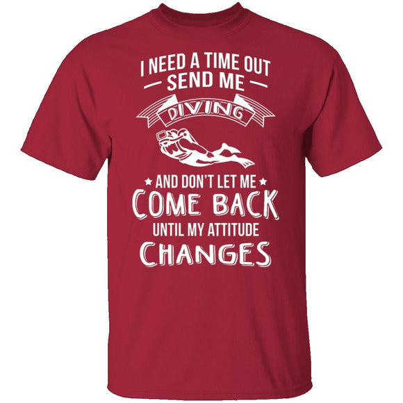 Send Me Diving T-Shirt CustomCat