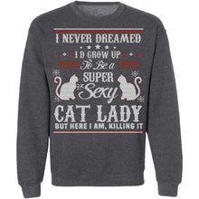 Sexy Cat Lady Ugly Christmas Sweater