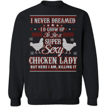 Sexy Chicken Lady Ugly Christmas Sweater