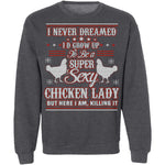 Sexy Chicken Lady Ugly Christmas Sweater CustomCat