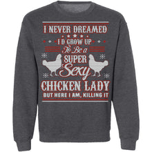 Sexy Chicken Lady Ugly Christmas Sweater