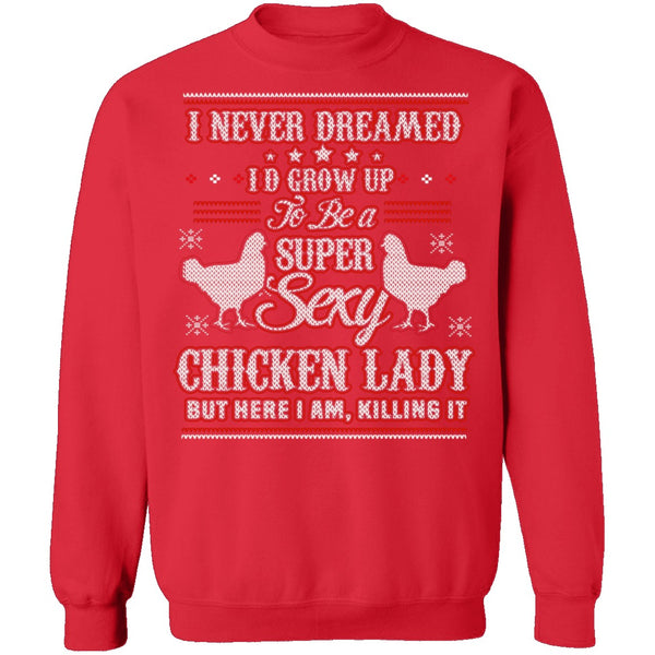 Sexy Chicken Lady Ugly Christmas Sweater T Shirt Gnarly Tees