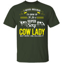 Sexy Cow Lady T-Shirt CustomCat