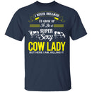 Sexy Cow Lady T-Shirt CustomCat