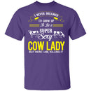 Sexy Cow Lady T-Shirt CustomCat