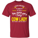 Sexy Cow Lady T-Shirt CustomCat