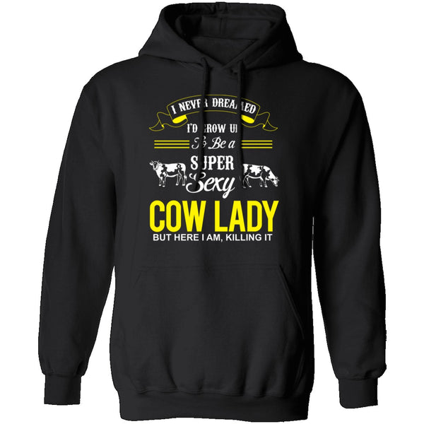 Sexy Cow Lady T-Shirt CustomCat