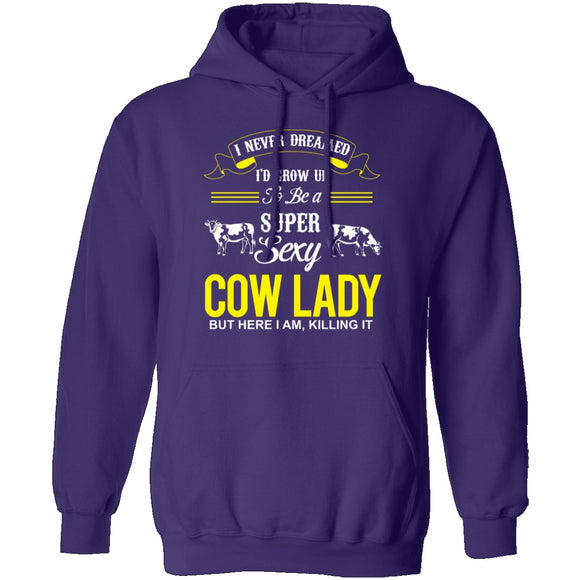 Sexy Cow Lady T-Shirt CustomCat