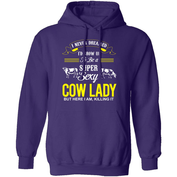 Sexy Cow Lady T-Shirt CustomCat