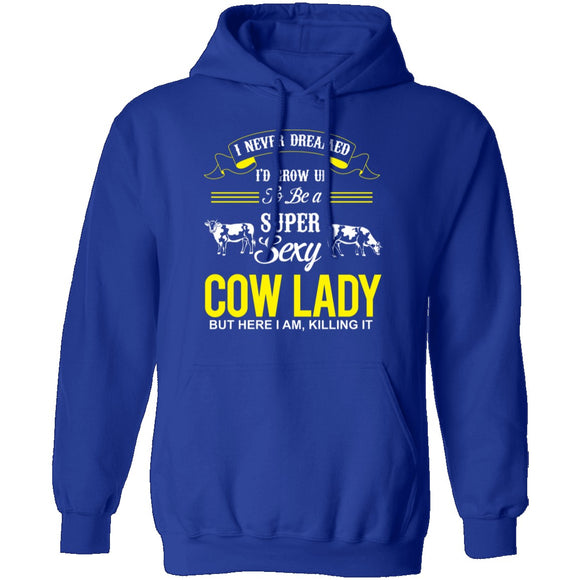 Sexy Cow Lady T-Shirt CustomCat