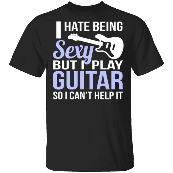 Sexy Guitar Player T-Shirt CustomCat