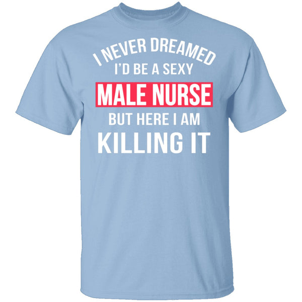 Sexy Male Nurse T-Shirt CustomCat