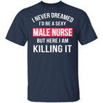 Sexy Male Nurse T-Shirt CustomCat