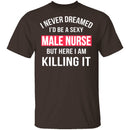 Sexy Male Nurse T-Shirt CustomCat