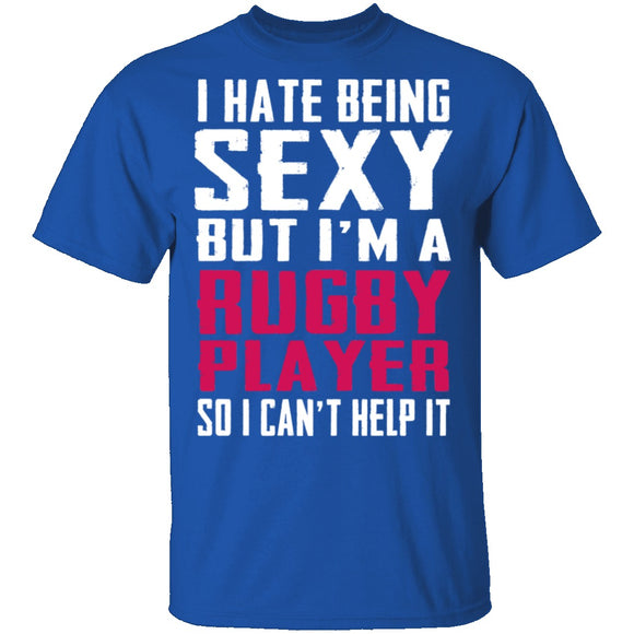 Sexy Rugby Player T-Shirt CustomCat