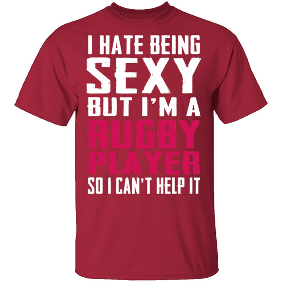 Sexy Rugby Player T-Shirt CustomCat