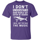 Shark Attack Music T-Shirt CustomCat