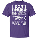 Shark Attack Music T-Shirt CustomCat