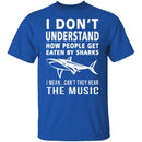 Shark Attack Music T-Shirt CustomCat