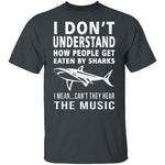 Shark Attack Music T-Shirt CustomCat