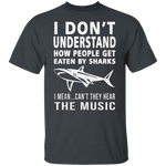 Shark Attack Music T-Shirt CustomCat