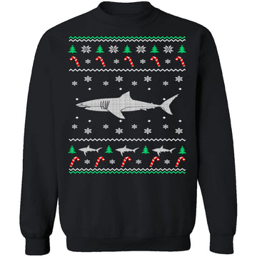 Shark Ugly Christmas Sweater CustomCat