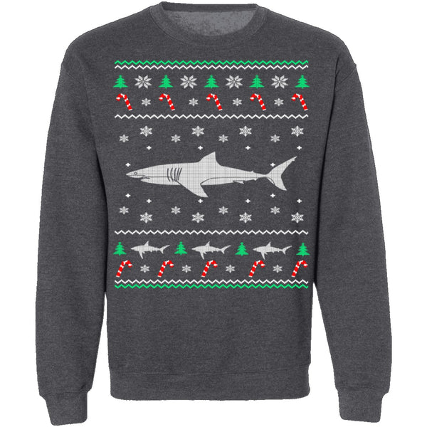 Shark Ugly Christmas Sweater CustomCat