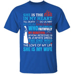She Is My Wife T-Shirt CustomCat