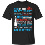 She Is My Wife T-Shirt CustomCat
