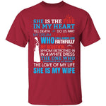 She Is My Wife T-Shirt CustomCat