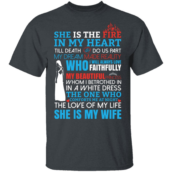 She Is My Wife T-Shirt CustomCat
