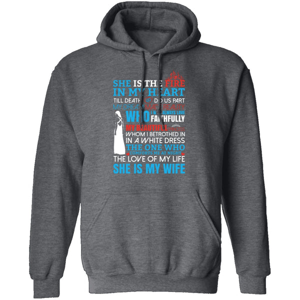 She Is My Wife T-Shirt CustomCat