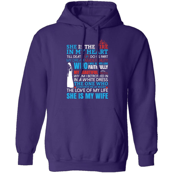 She Is My Wife T-Shirt CustomCat