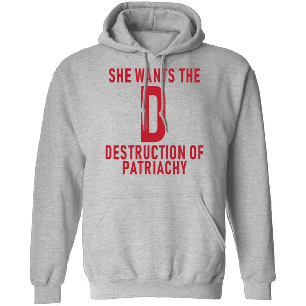 She Wants The D Destruction Of Patriarchy T-Shirt CustomCat
