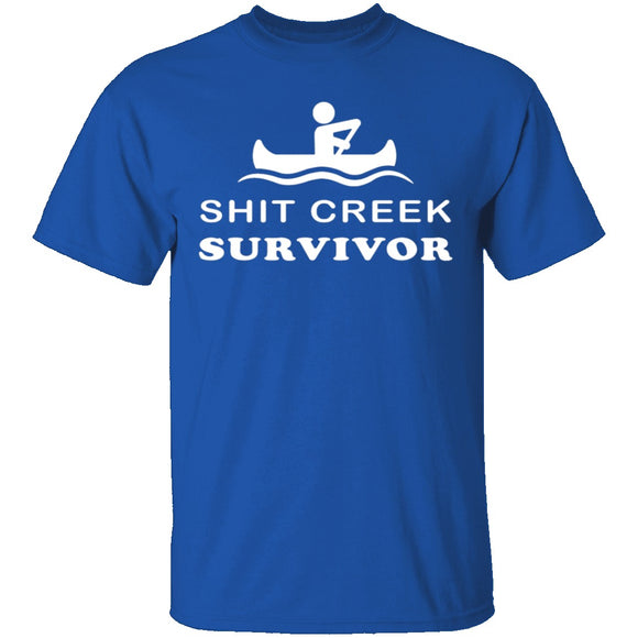 Shit Creek Survivor T-Shirt CustomCat