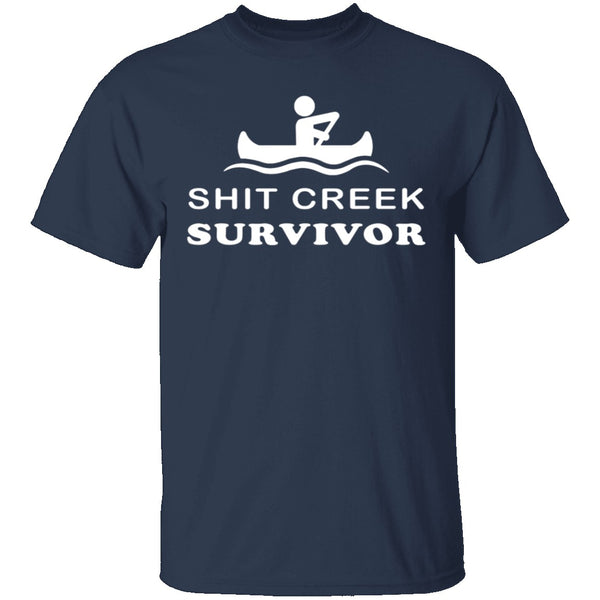 Shit Creek Survivor T-Shirt CustomCat