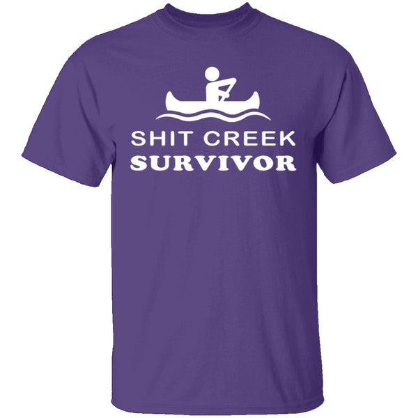 Shit Creek Survivor T-Shirt CustomCat