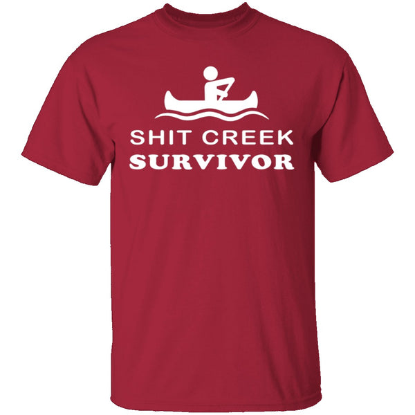 Shit Creek Survivor T-Shirt CustomCat