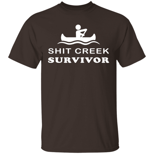Shit Creek Survivor T-Shirt CustomCat
