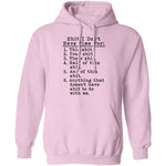 Shit I Don't Have Time For List T-Shirt CustomCat