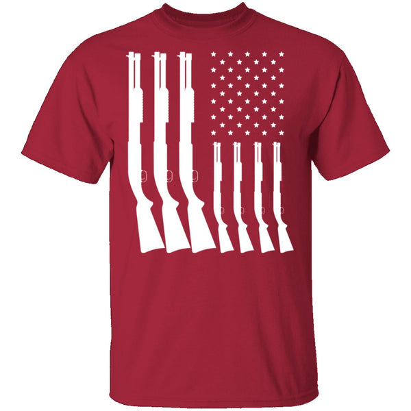 Shotgun Flag T-Shirt CustomCat