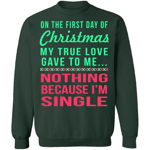 Single Christmas T-Shirt CustomCat
